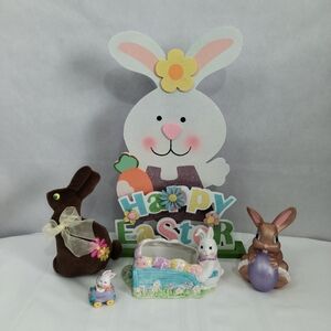 Easter Bunny Holiday Home Decor Bundle